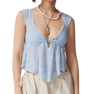 Urban Outfitters Heavenly Top in Light Blue, Medium